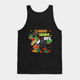 Turkey Saurus Rex Funny Dinosaur T Rex Thanksgiving Tank Top